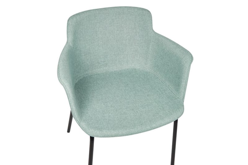 Set med 2 matstolar Belfield - Mintgrön, Svart - Möbler - Vardagsrum - Stolar & sittmöbler - Karmstolar