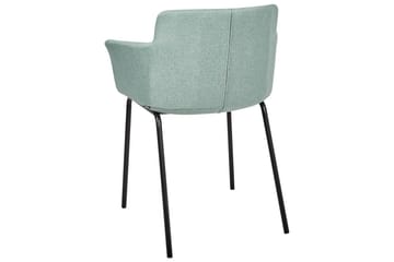 Set med 2 matstolar Belfield - Mintgrön, Svart - Möbler - Vardagsrum - Stolar & sittmöbler - Karmstolar
