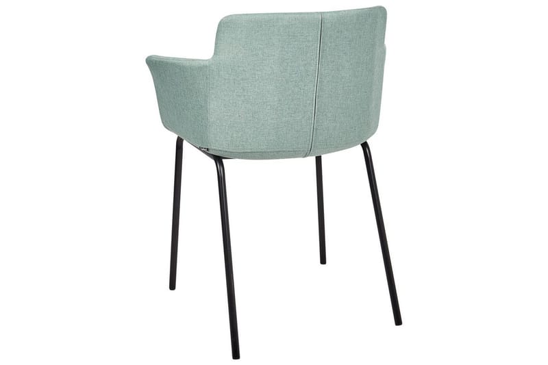 Set med 2 matstolar Belfield - Mintgrön, Svart - Möbler - Vardagsrum - Stolar & sittmöbler - Karmstolar