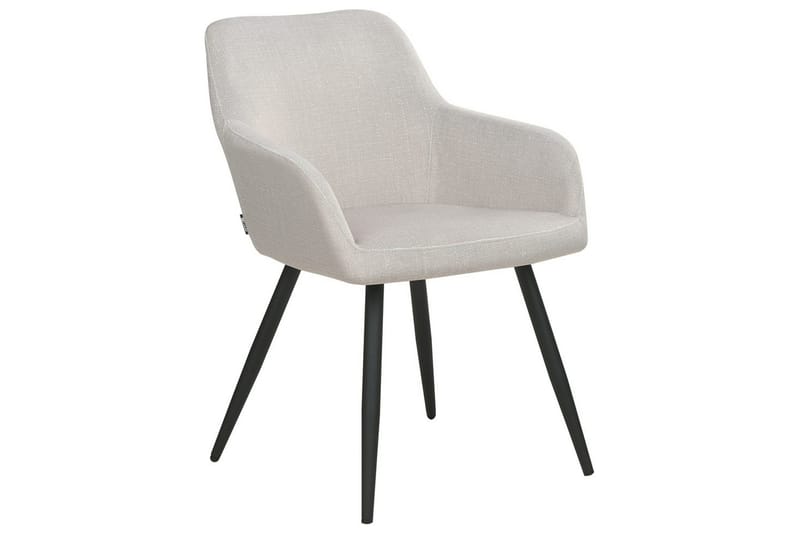 Set med 2 matstolar Casmalia - Beige, svart - Möbler - Vardagsrum - Stolar & sittmöbler - Karmstolar