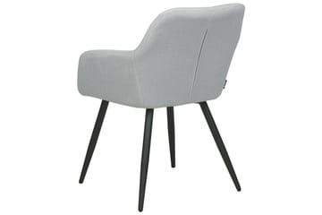 Set med 2 matstolar Casmalia - Grå, svart - Möbler - Vardagsrum - Stolar & sittmöbler - Karmstolar
