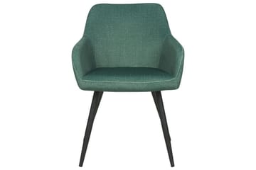 Set med 2 matstolar Casmalia - Gr ön, Svart - Möbler - Vardagsrum - Stolar & sittmöbler - Karmstolar