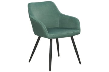 Set med 2 matstolar Casmalia - Grön, Svart - Möbler - Vardagsrum - Stolar & sittmöbler - Karmstolar