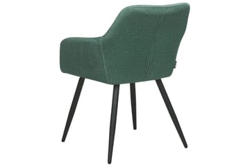 Set med 2 matstolar Casmalia - Grön, Svart - Möbler - Vardagsrum - Stolar & sittmöbler - Karmstolar