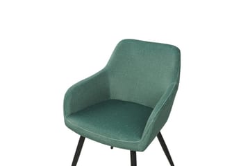 Set med 2 matstolar Casmalia - Grön, Svart - Möbler - Vardagsrum - Stolar & sittmöbler - Karmstolar