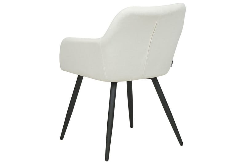 Set med 2 matstolar Casmalia - Vit, Svart - Möbler - Vardagsrum - Stolar & sittmöbler - Karmstolar