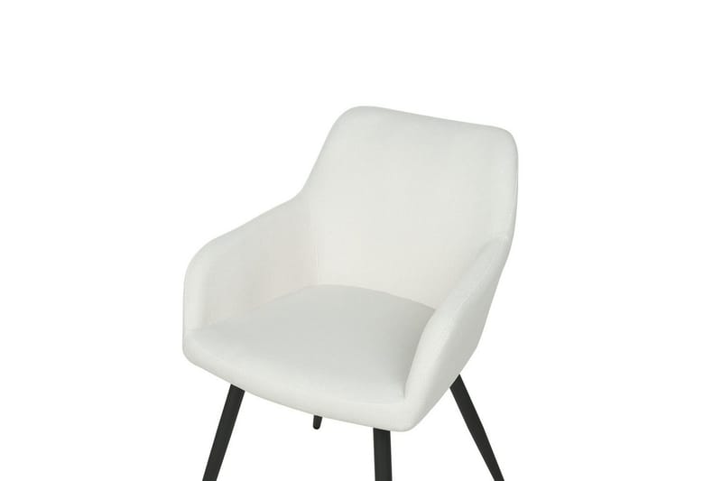 Set med 2 matstolar Casmalia - Vit, Svart - Möbler - Vardagsrum - Stolar & sittmöbler - Karmstolar
