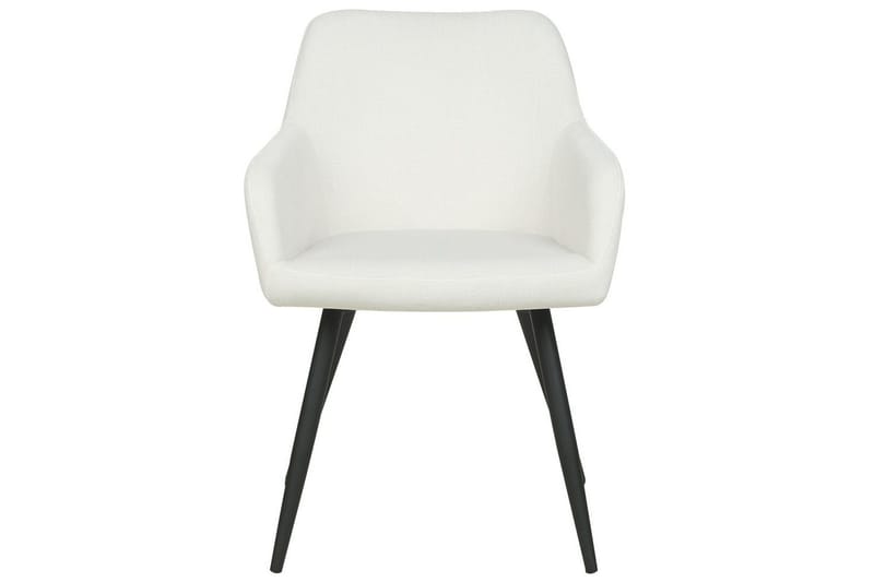 Set med 2 matstolar Casmalia - Vit, Svart - Möbler - Vardagsrum - Stolar & sittmöbler - Karmstolar