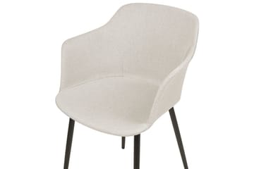 Set med 2 matstolar Elim - Beige, svart - Möbler - Vardagsrum - Stolar & sittmöbler - Karmstolar
