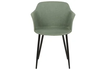 Set med 2 matstolar Elim - Grön, Svart - Möbler - Vardagsrum - Stolar & sittmöbler - Karmstolar