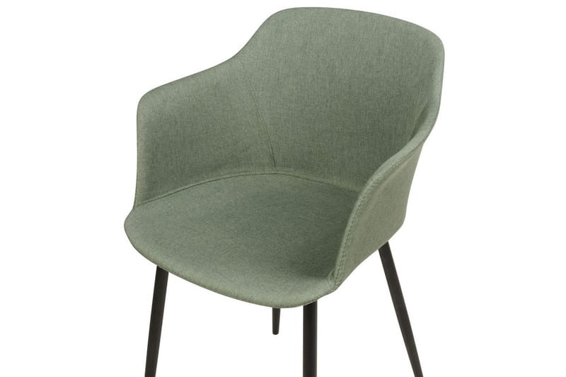 Set med 2 matstolar Elim - Grön, Svart - Möbler - Vardagsrum - Stolar & sittmöbler - Karmstolar