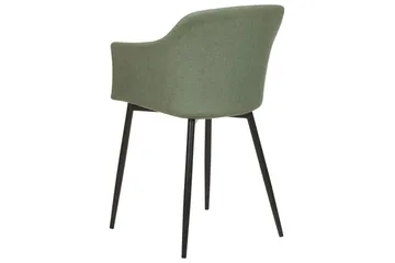 Set med 2 matstolar Elim - Grön, Svart - Möbler - Vardagsrum - Stolar & sittmöbler - Karmstolar