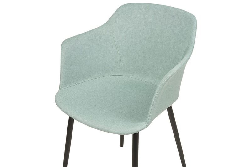 Set med 2 matstolar Elim - Mintgrön, Svart - Möbler - Vardagsrum - Stolar & sittmöbler - Karmstolar