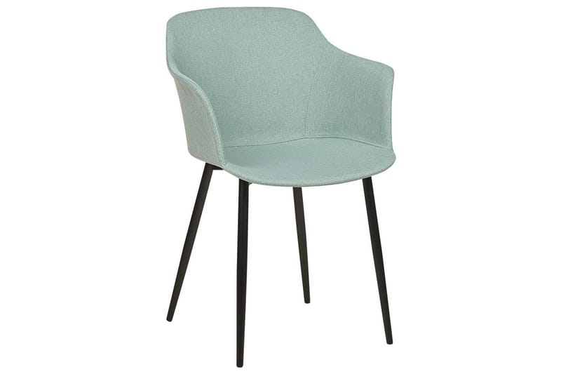 Set med 2 matstolar Elim - Mintgrön, Svart - Möbler - Vardagsrum - Stolar & sittmöbler - Karmstolar