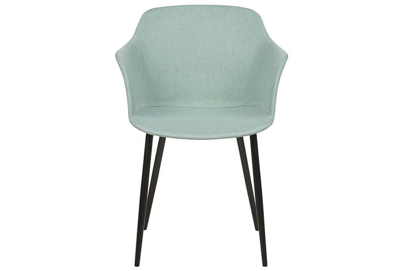 Set med 2 matstolar Elim - Mintgrön, Svart - Möbler - Vardagsrum - Stolar & sittmöbler - Karmstolar