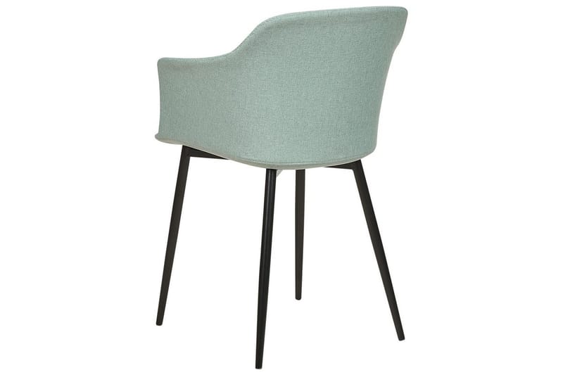Set med 2 matstolar Elim - Mintgrön, Svart - Möbler - Vardagsrum - Stolar & sittmöbler - Karmstolar