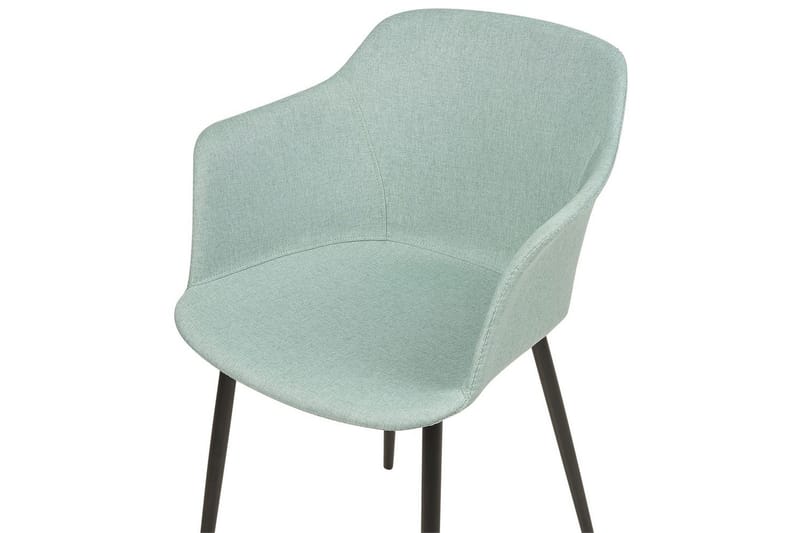 Set med 2 matstolar Elim - Mintgrön, Svart - Möbler - Vardagsrum - Stolar & sittmöbler - Karmstolar