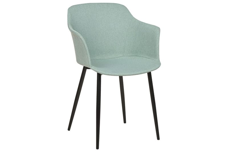 Set med 2 matstolar Elim - Mintgrön, Svart - Möbler - Vardagsrum - Stolar & sittmöbler - Karmstolar