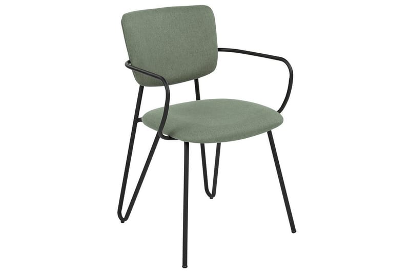 Set med 2 matstolar Elko - Grön, Svart - Möbler - Vardagsrum - Stolar & sittmöbler - Karmstolar