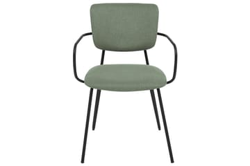 Set med 2 matstolar Elko - Grön, Svart - Möbler - Vardagsrum - Stolar & sittmöbler - Karmstolar