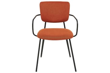 Set med 2 matstolar Elko - Orange, svart - Möbler - Vardagsrum - Stolar & sittmöbler - Karmstolar