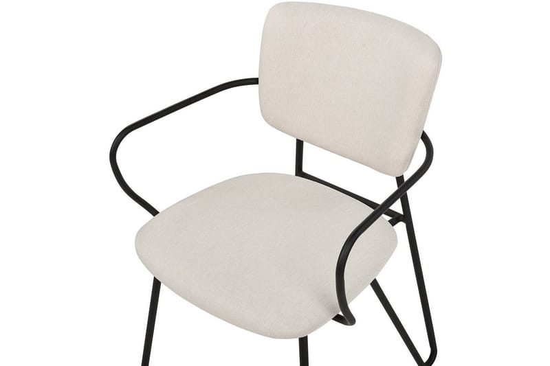 Set med 2 matstolar Elko - Vit, Svart - Möbler - Vardagsrum - Stolar & sittmöbler - Karmstolar