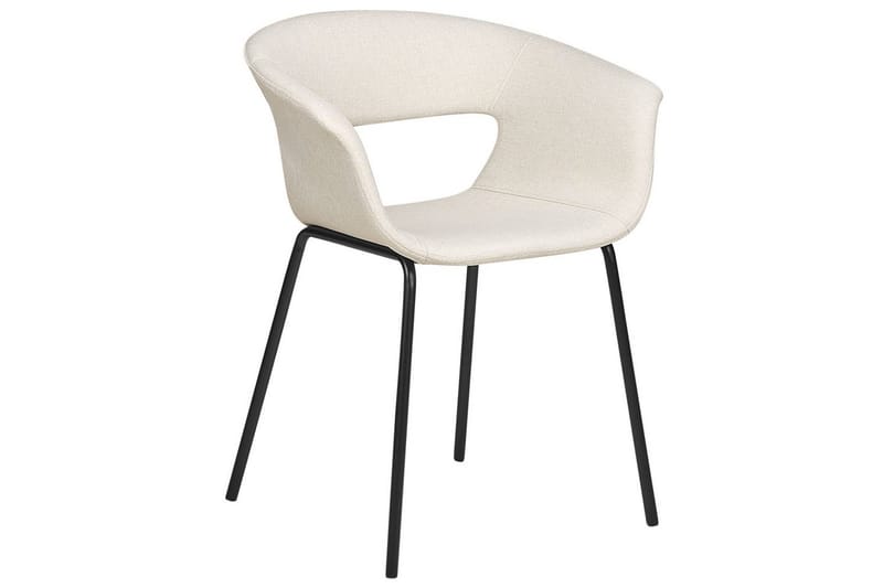 Set med 2 matstolar Elma - Beige, svart - Möbler - Vardagsrum - Stolar & sittmöbler - Karmstolar