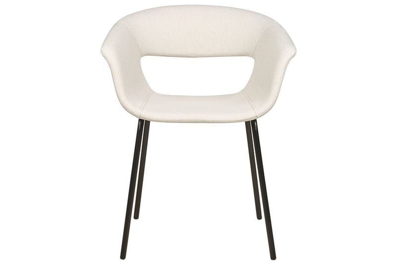 Set med 2 matstolar Elma - Beige, svart - Möbler - Vardagsrum - Stolar & sittmöbler - Karmstolar