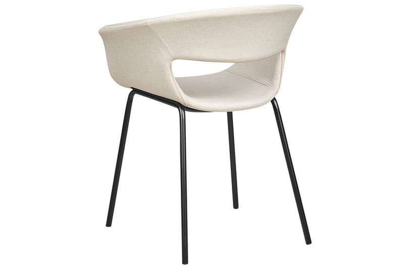 Set med 2 matstolar Elma - Beige, svart - Möbler - Vardagsrum - Stolar & sittmöbler - Karmstolar