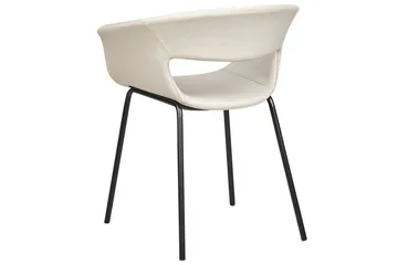 Set med 2 matstolar Elma - Beige, svart - Möbler - Vardagsrum - Stolar & sittmöbler - Karmstolar