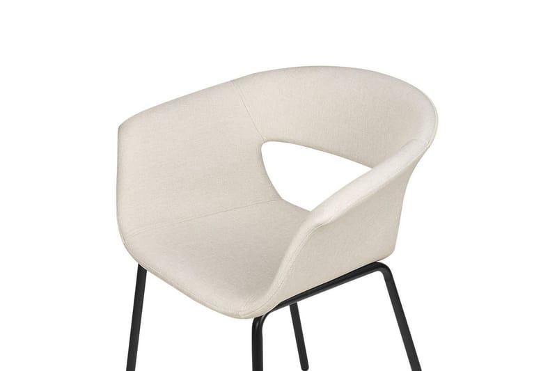 Set med 2 matstolar Elma - Beige, svart - Möbler - Vardagsrum - Stolar & sittmöbler - Karmstolar