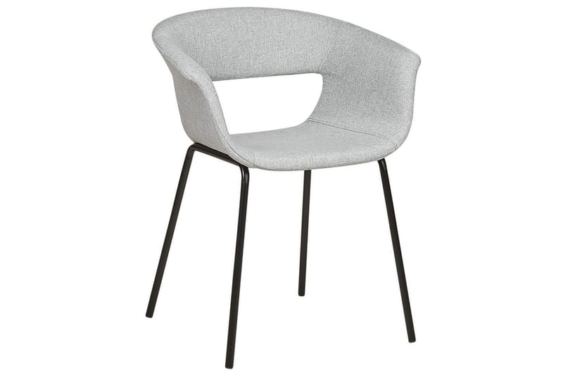 Set med 2 matstolar Elma - Grå, svart - Möbler - Vardagsrum - Stolar & sittmöbler - Karmstolar