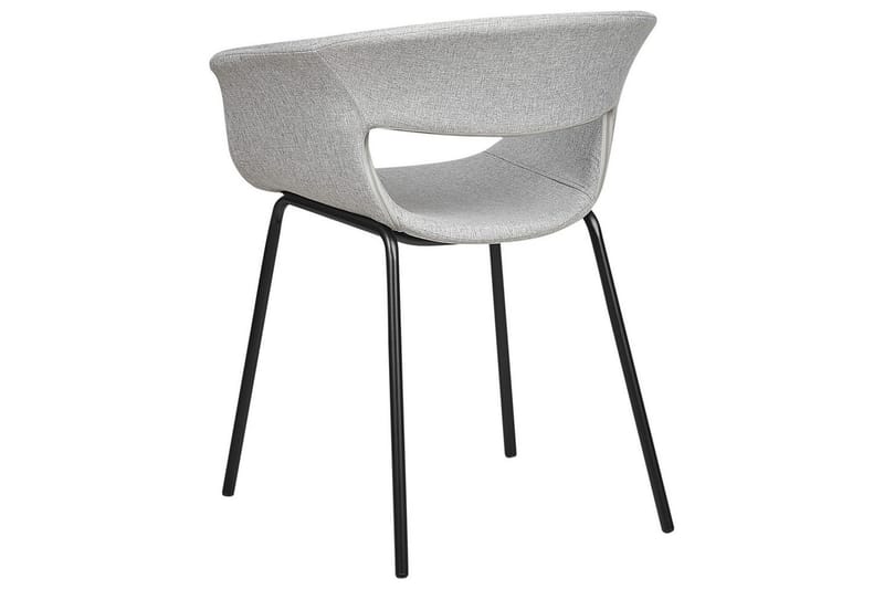 Set med 2 matstolar Elma - Grå, svart - Möbler - Vardagsrum - Stolar & sittmöbler - Karmstolar
