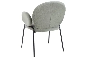 Set med 2 matstolar Ely - Grön, Svart - Möbler - Vardagsrum - Stolar & sittmöbler - Karmstolar