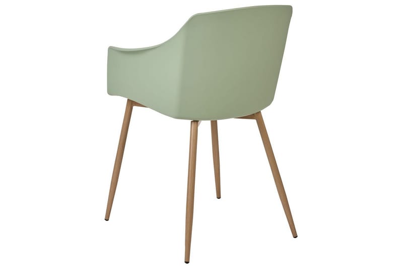 Set med 2 matstolar Fonda ll - Grönt, ljust trä - Möbler - Vardagsrum - Stolar & sittmöbler - Karmstolar
