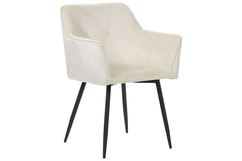 Set med 2 matstolar Jasmin - Beige, svart - Möbler - Vardagsrum - Stolar & sittmöbler - Karmstolar