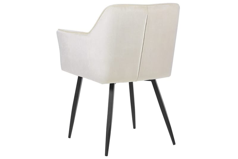 Set med 2 matstolar Jasmin - Beige, svart - Möbler - Vardagsrum - Stolar & sittmöbler - Karmstolar