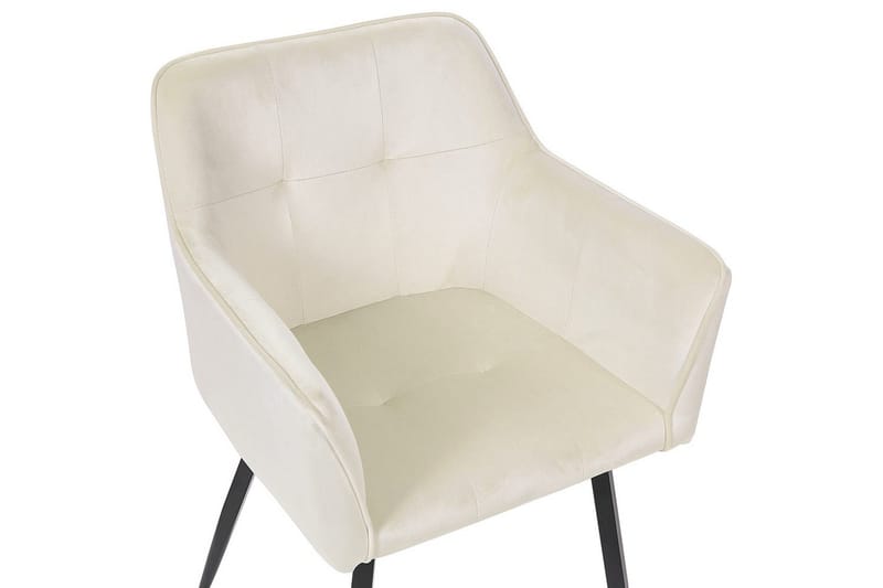 Set med 2 matstolar Jasmin - Beige, svart - Möbler - Vardagsrum - Stolar & sittmöbler - Karmstolar
