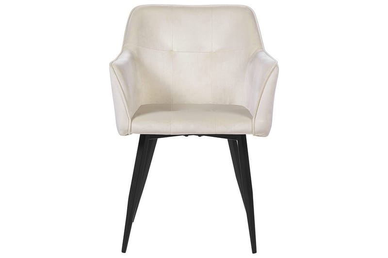 Set med 2 matstolar Jasmin - Beige, svart - Möbler - Vardagsrum - Stolar & sittmöbler - Karmstolar