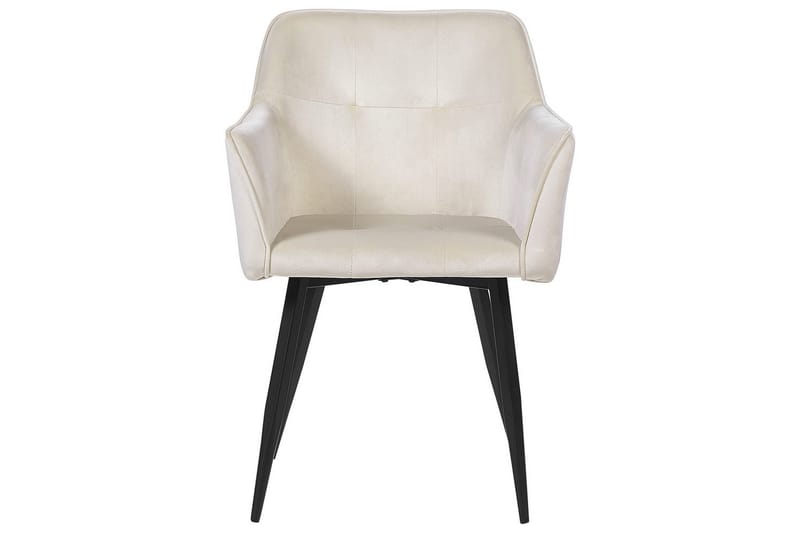 Set med 2 matstolar Jasmin - Beige, svart - Möbler - Vardagsrum - Stolar & sittmöbler - Karmstolar