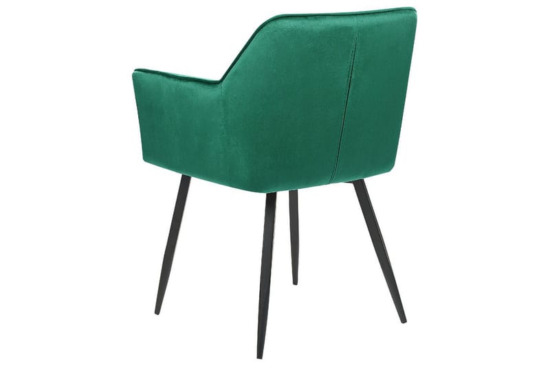 Set med 2 matstolar Jasmin - Grön, Svart - Möbler - Vardagsrum - Stolar & sittmöbler - Karmstolar