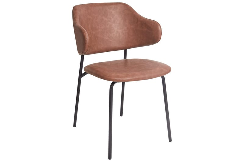 Set med 2 matstolar Kenai - Brun, Svart - Möbler - Vardagsrum - Stolar & sittmöbler - Karmstolar