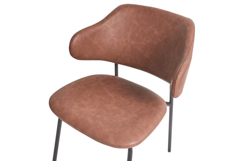 Set med 2 matstolar Kenai - Brun, Svart - Möbler - Vardagsrum - Stolar & sittmöbler - Karmstolar