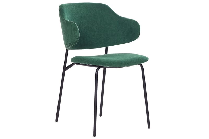 Set med 2 matstolar Kenai - Grön, Svart - Möbler - Vardagsrum - Stolar & sittmöbler - Karmstolar