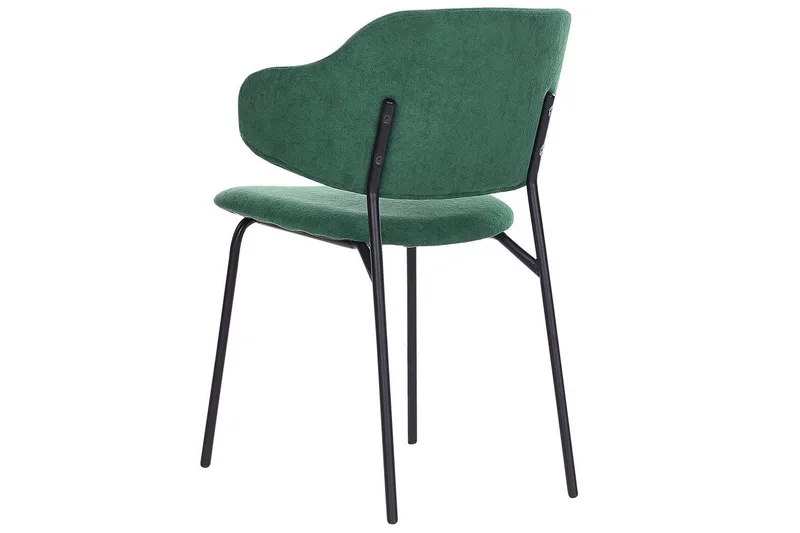 Set med 2 matstolar Kenai - Grön, Svart - Möbler - Vardagsrum - Stolar & sittmöbler - Karmstolar