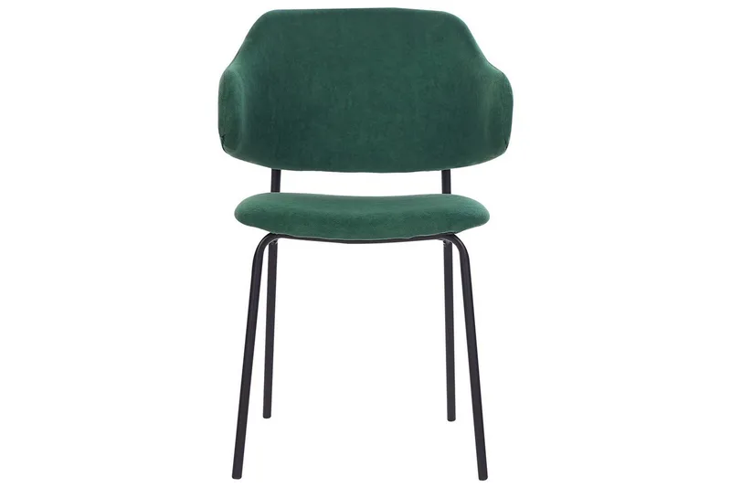 Set med 2 matstolar Kenai - Grön, Svart - Möbler - Vardagsrum - Stolar & sittmöbler - Karmstolar