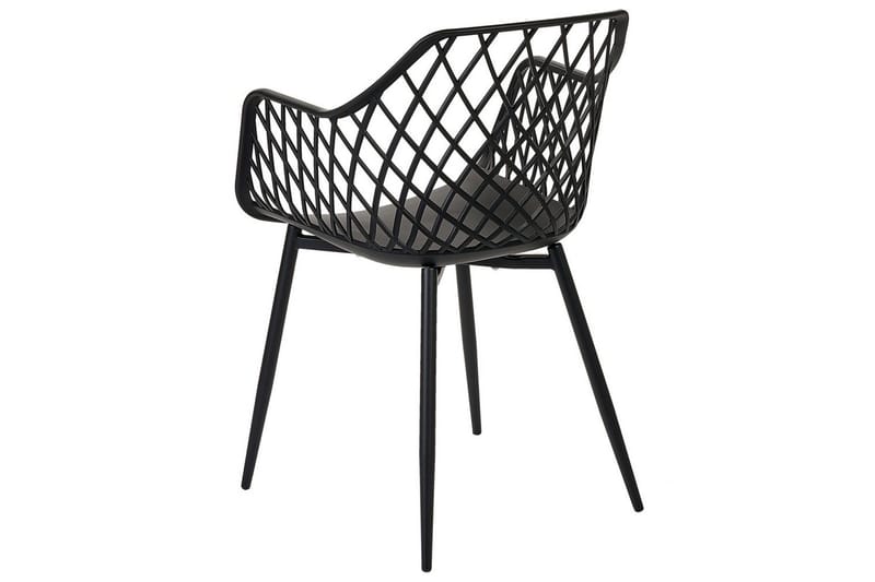 Set med 2 matstolar Nashua ll - Svart - Möbler - Vardagsrum - Stolar & sittmöbler - Karmstolar