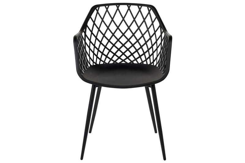 Set med 2 matstolar Nashua ll - Svart - Möbler - Vardagsrum - Stolar & sittmöbler - Karmstolar