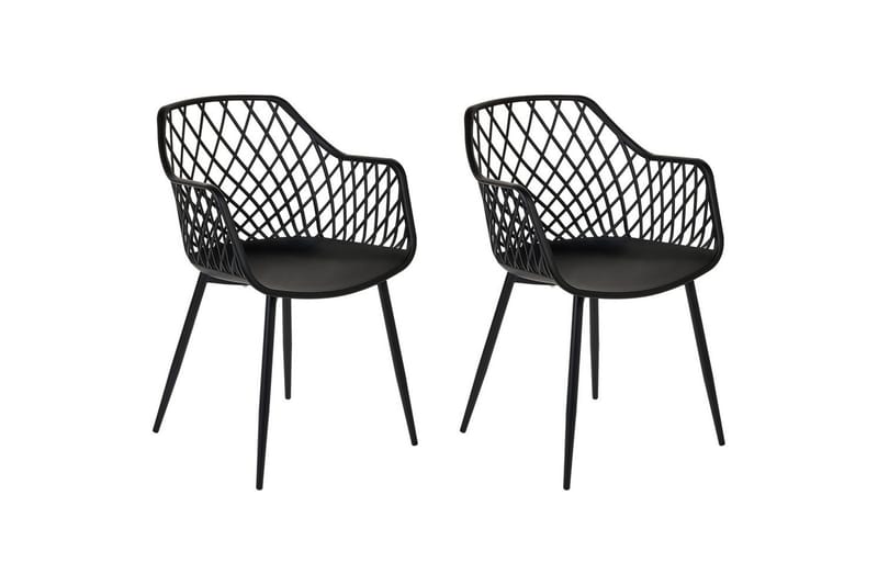 Set med 2 matstolar Nashua ll, Svart