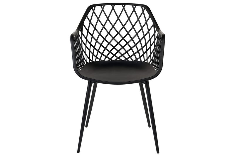 Set med 2 matstolar Nashua ll - Svart - Möbler - Vardagsrum - Stolar & sittmöbler - Karmstolar